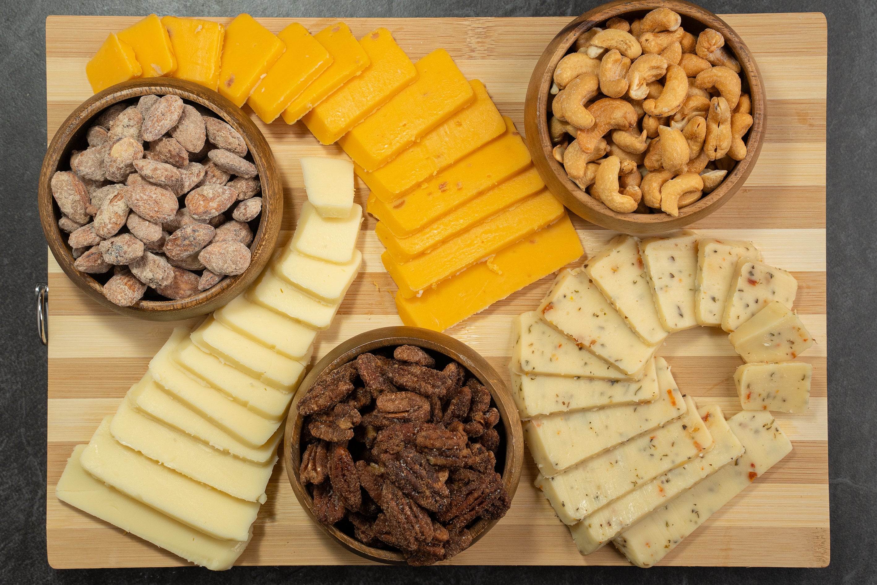 Gourmet Cheese Nut Charcuterie Board Sugar Plum Chocolates