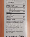 Peanut Butter and Jelly Bar Nutrition and Ingredient Label photo
