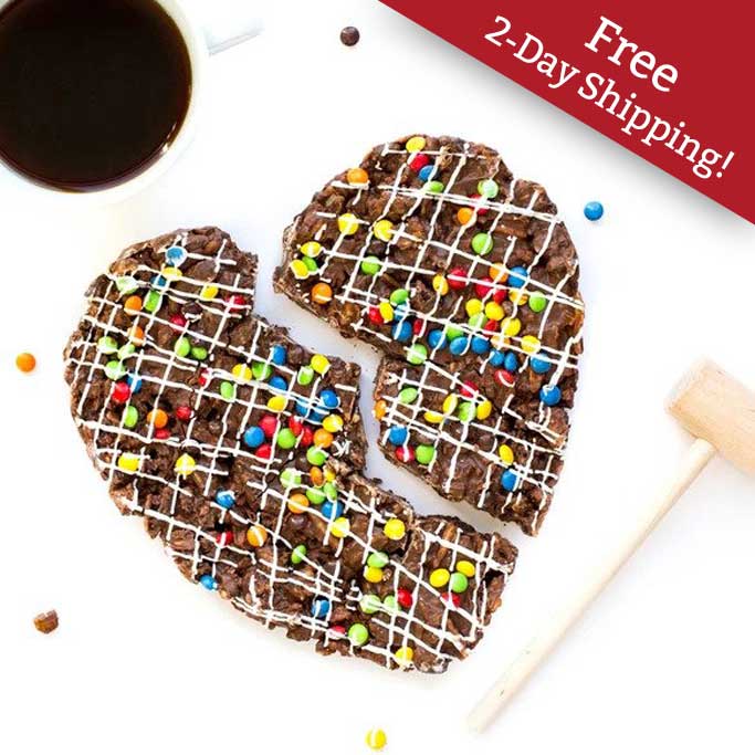 Sugar Plum Chocolate Heart Pizza photo