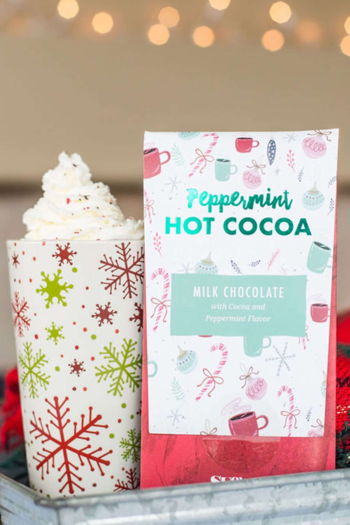 Peppermint Hot Cocoa Chocolate Bar photo