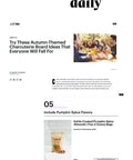 "Kettle-Cooked Pumpkin Spice Almonds featured in Elite Daily autumn charcuterie board article"